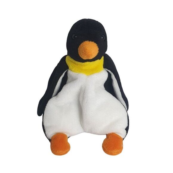 VTG Ty Beanie Babies Waddle Penguin Plush 7.5" Stuffed Toy 1995 Blk/Wht/Orange - Picture 7 of 7